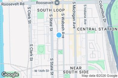 Map image of the property - 1408 S Wabash Ave