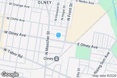 Map image of the property - 123 W Olney Ave