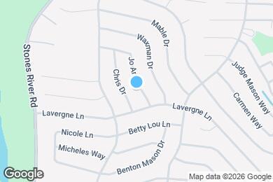 Map image of the property - 1624 Jo Ann Dr