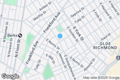 Map image of the property - 2317 E Susquehanna Ave