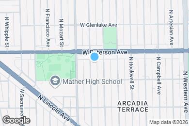 Map image of the property - 5937 N Fairfield Ave