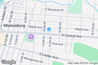 Map image of the property - 627 E Central Ave