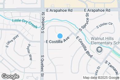 Map image of the property - 7501 E Costilla Ave