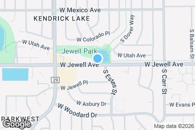 Map image of the property - 8840 W Jewell Ave