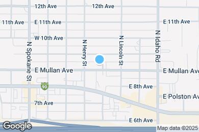 Map image of the property - 415 E Mullan Ave