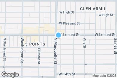Map image of the property - 1719 N Marquette St