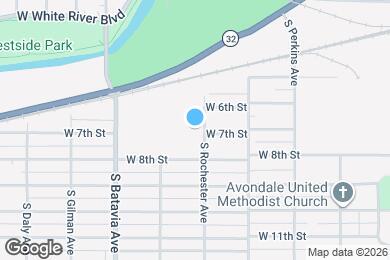 Map image of the property - Modern Living. Connected Location. Rochester Manor in Muncie.