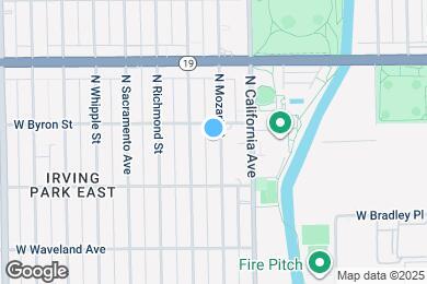Map image of the property - 3842 N Mozart St