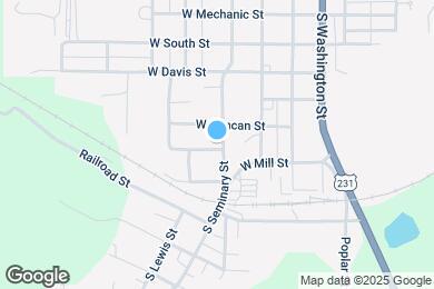 Map image of the property - 530 S Seminary St