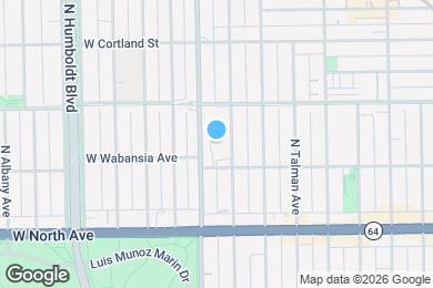 Map image of the property - 1741 N California Ave