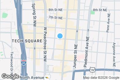 Map image of the property - Trace Midtown Apartments