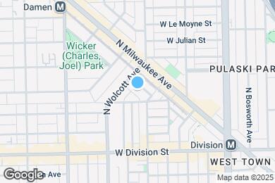 Map image of the property - 1320 N Wicker Park Ave