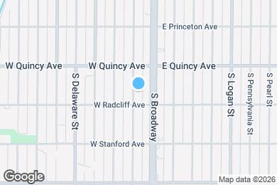 Map image of the property - 4370 S Acoma St