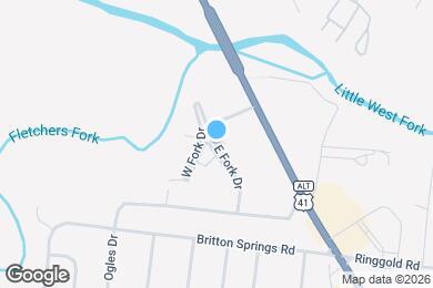 Map image of the property - 56 E Fork Dr