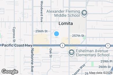 Map image of the property - 25626 1/2 Oak St