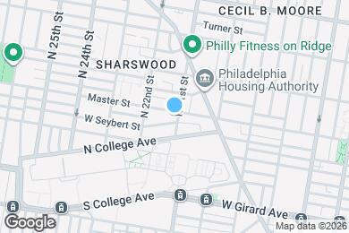 Map image of the property - 2100 Master St