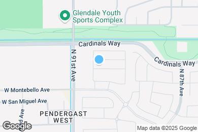 Map image of the property - 9002 W Rancho Dr