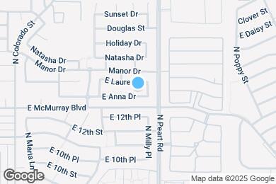 Map image of the property - 1480 E Anna Dr