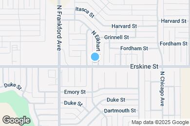 Map image of the property - 601 N Elkhart Ave