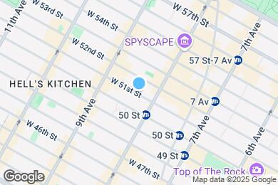 Map image of the property - 317 W 51st St