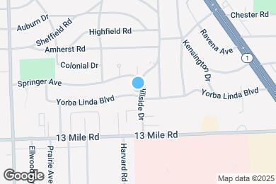 Map image of the property - 3527 Hillside Dr