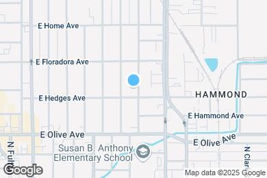 Map image of the property - 1321 N Calaveras St
