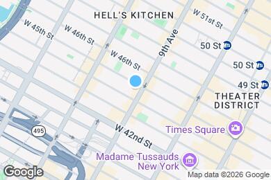 Map image of the property - Room in Shared 4 bed/2 bath home in Hell's Kitchen