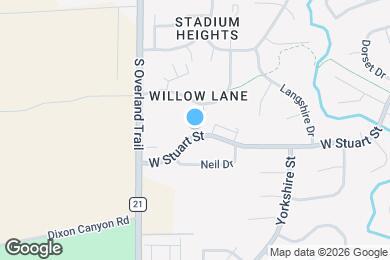 Map image of the property - 2960 W Stuart St