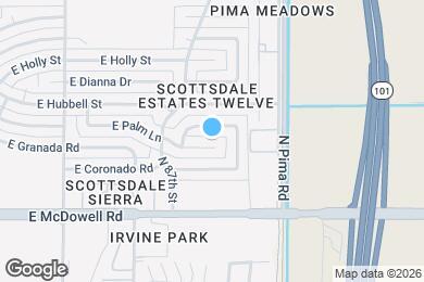 Map image of the property - 8746 E Palm Ln