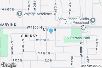 Map image of the property - 1264 W 1750 N