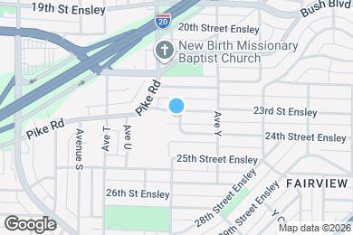 Map image of the property - 2337 23rd Street Ensley