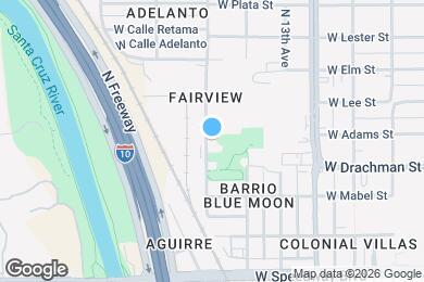 Map image of the property - 1432 N 15th Ave