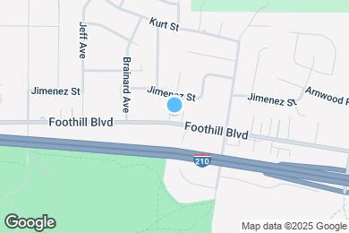 Map image of the property - 10601 Foothill Blvd
