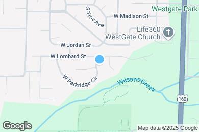 Map image of the property - 3814 W Parkridge Cir