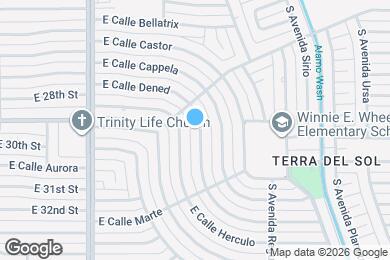 Map image of the property - 6526 E Calle Dened