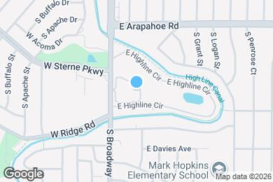 Map image of the property - 6880 S Broadway