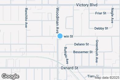 Map image of the property - 6152 Woodman Ave