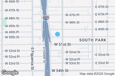 Map image of the property - 316 1/2 W 50th St-