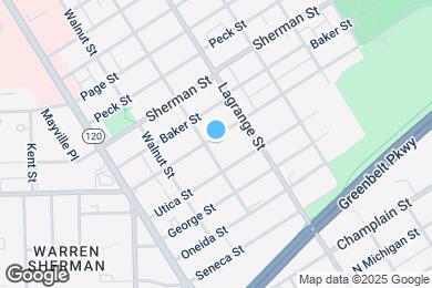 Map image of the property - 906 E Bancroft St