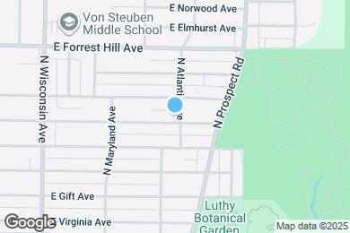 Map image of the property - 1127 E Corrington Ave