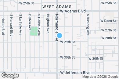 Map image of the property - 2818 S Normandie Ave