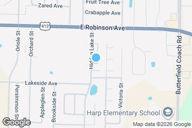 Map image of the property - Hidden Lake Townhomes