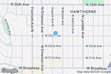 Map image of the property - 2226 N Dupont Ave N