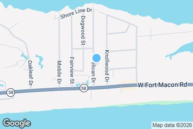 Map image of the property - 122 Pelican Dr