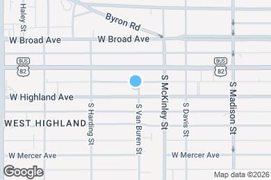 Map image of the property - 801 W Highland Ave