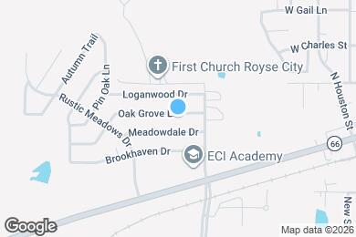 Map image of the property - 721 Oak Grove Ln
