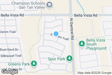 Map image of the property - 1861 E Denim Trail