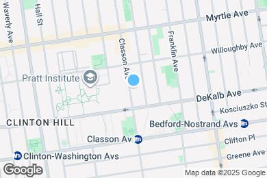 Map image of the property - 283 Classon Ave