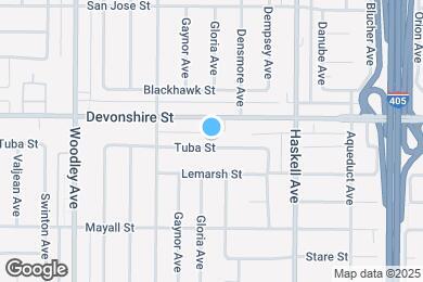Map image of the property - 15931 Tuba St
