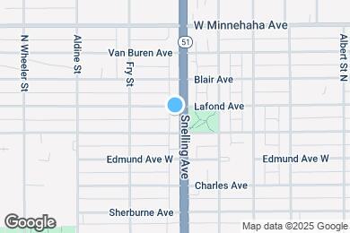 Map image of the property - 619-625 Snelling Ave N